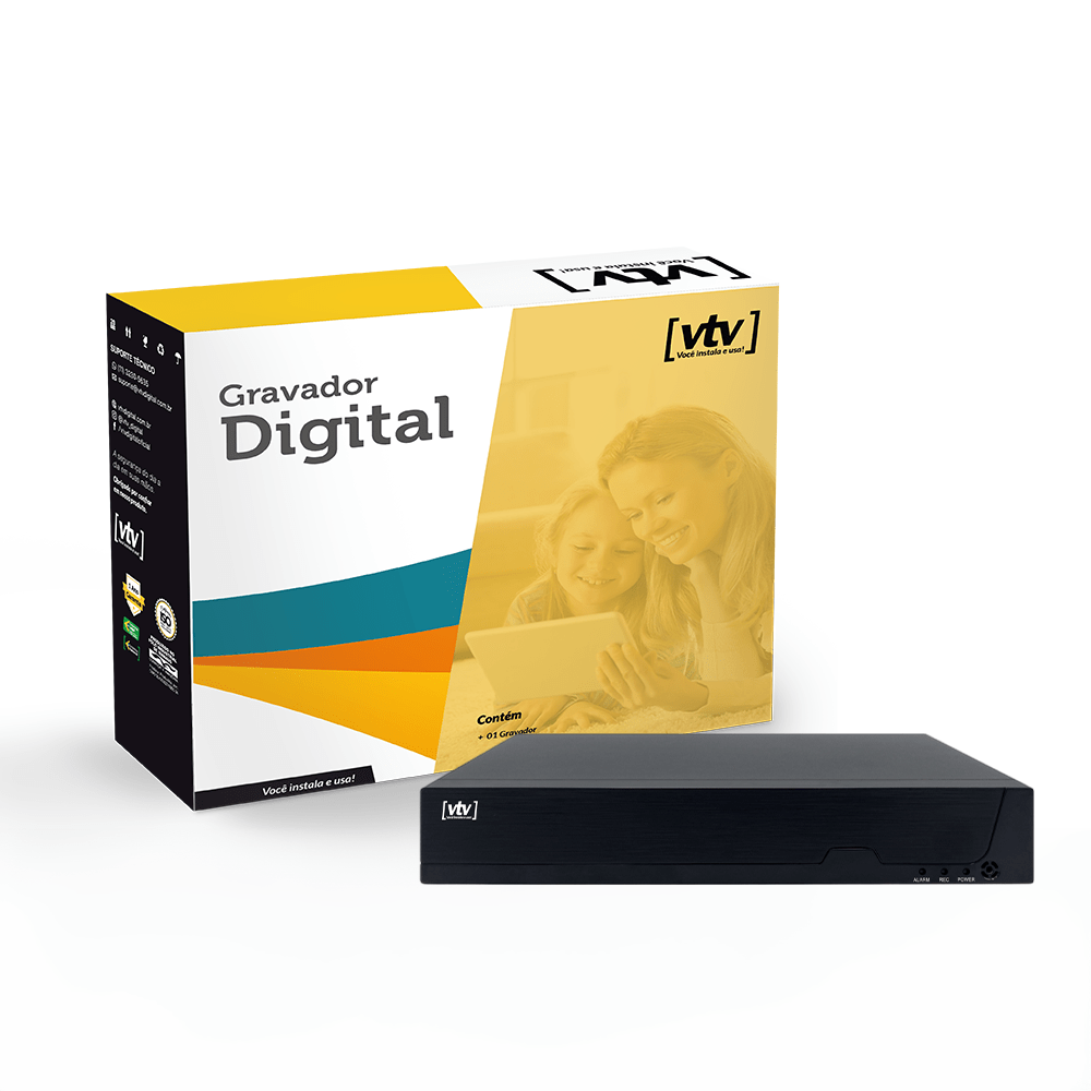 Gravador digital NVR 16CH PoE ONVIF 8MP